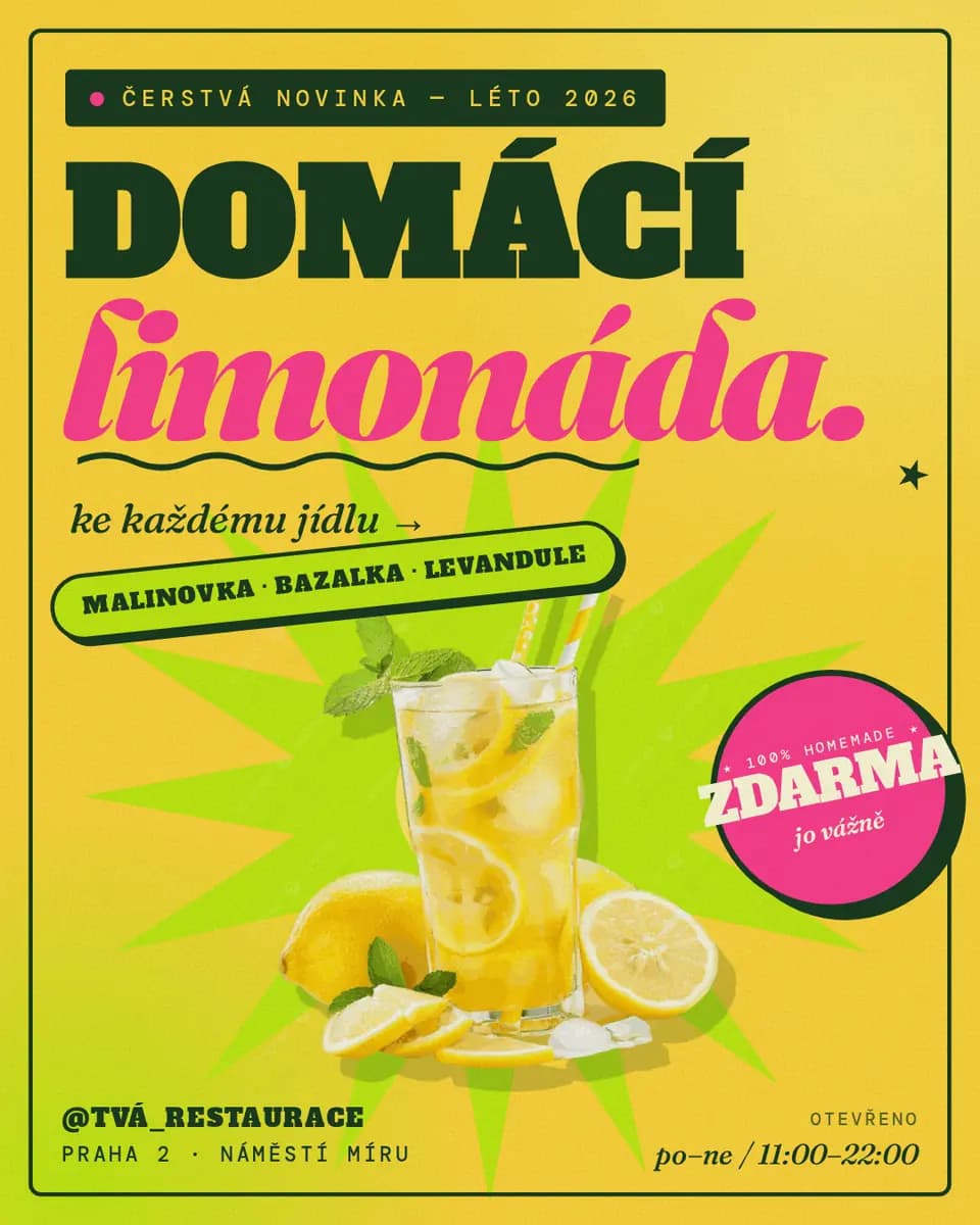 Ukázka příspěvku — domácí limonáda